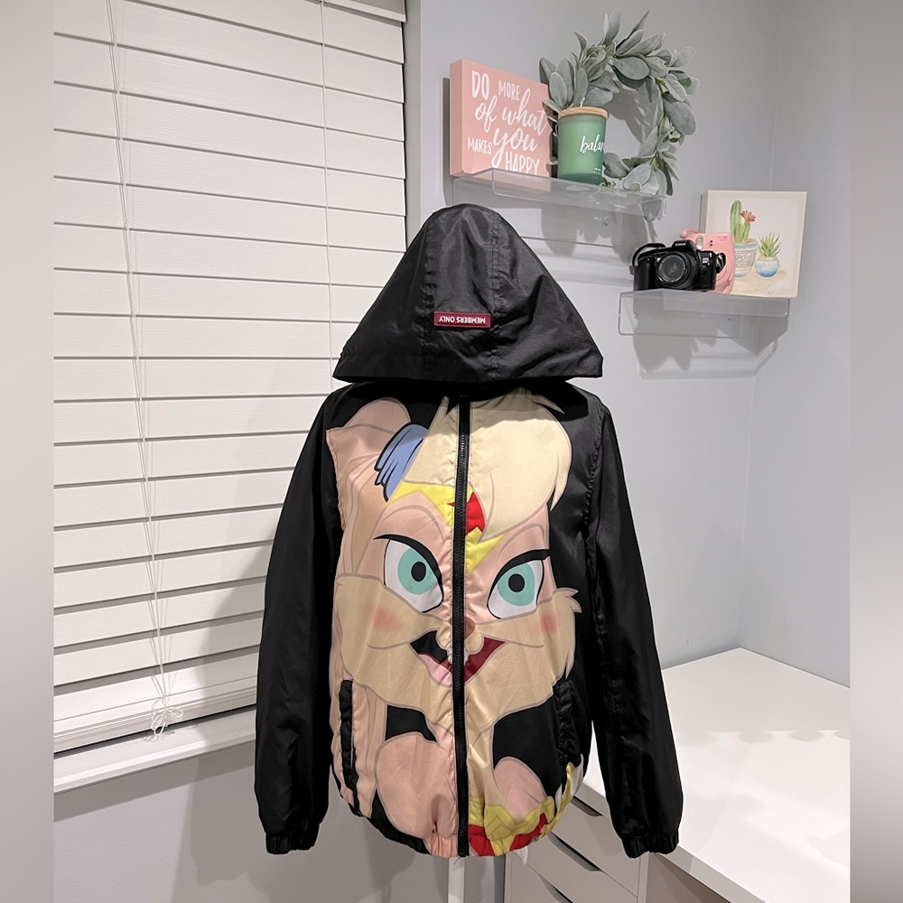 Members Only space Jam Looney Tunes Lola Fur Lining Jacket